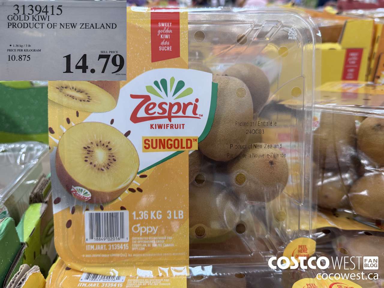3139415 GOLD KIWI FRUIT PRODUCT OF NEW ZEALAND $14.79