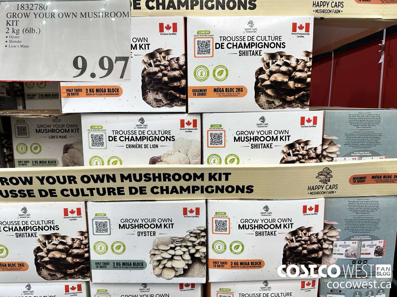 1832780 GROW YOUR OWN MUSHROOM KIT 2 KG (6LB) $9.97