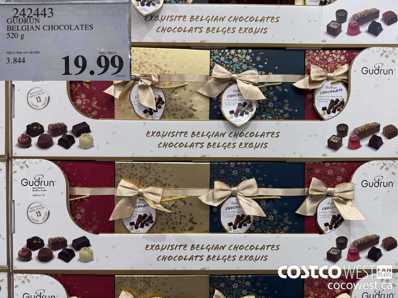 242443 GUDRUN BELGIAN CHOCOLATES 520 g $19.99
