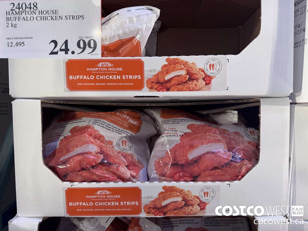 24048 HAMPTON HOUSE BUFFALO CHICKEN STRIPS 2 kg $24.99