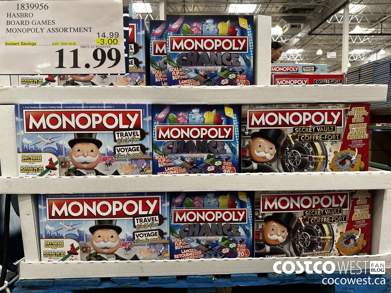 1839956 HASBRO BOARD GAMES MONOPOLY ASSORTMENT ($3.00 INSTANT SAVINGS EXPIRES ON 2024-10-20) $11.99