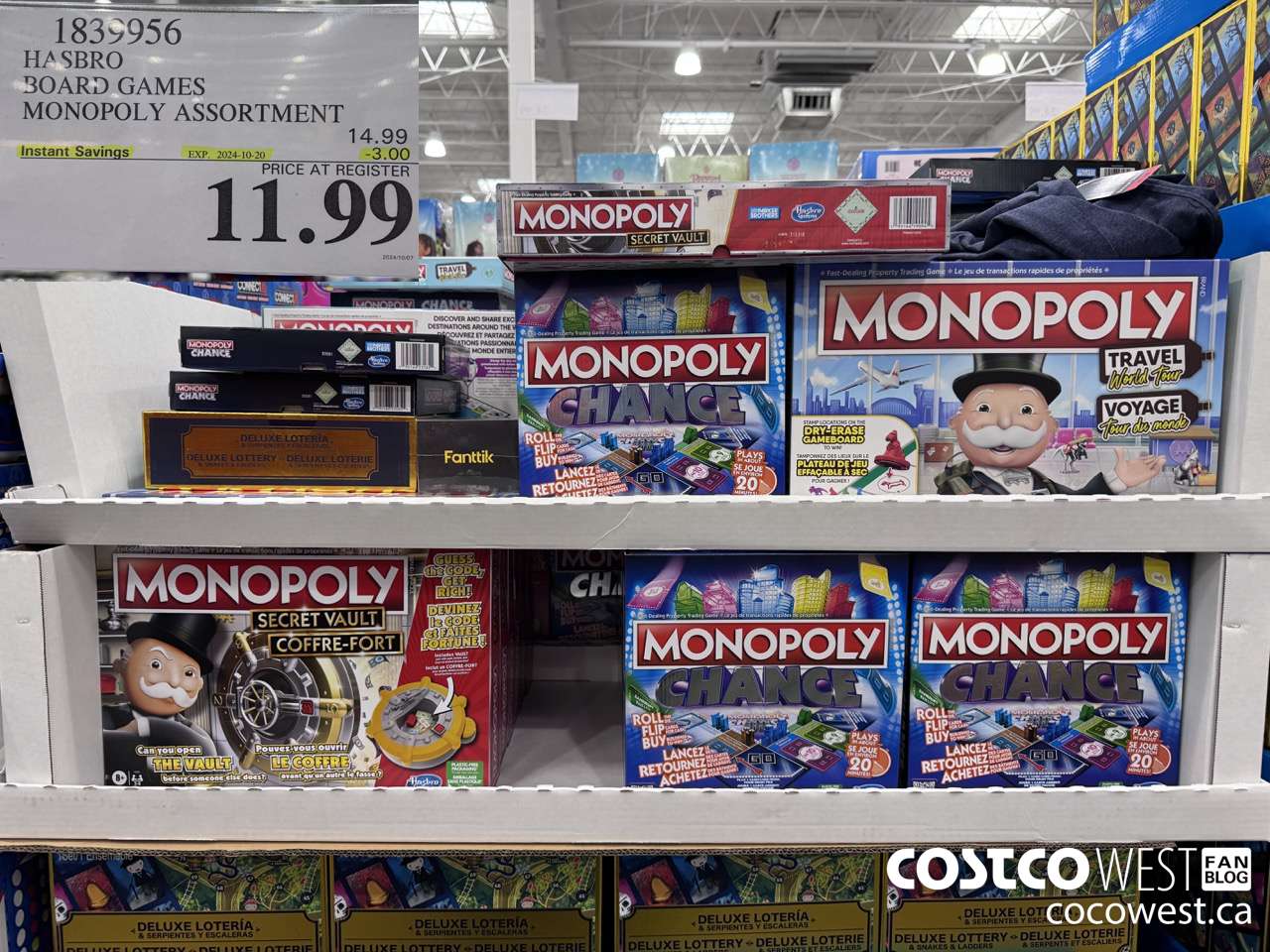 1839956 HASBRO BOARD GAMES MONOPOLY ASSORTMENT ($3.00 INSTANT SAVINGS EXPIRES ON 2024-10-20) $11.99