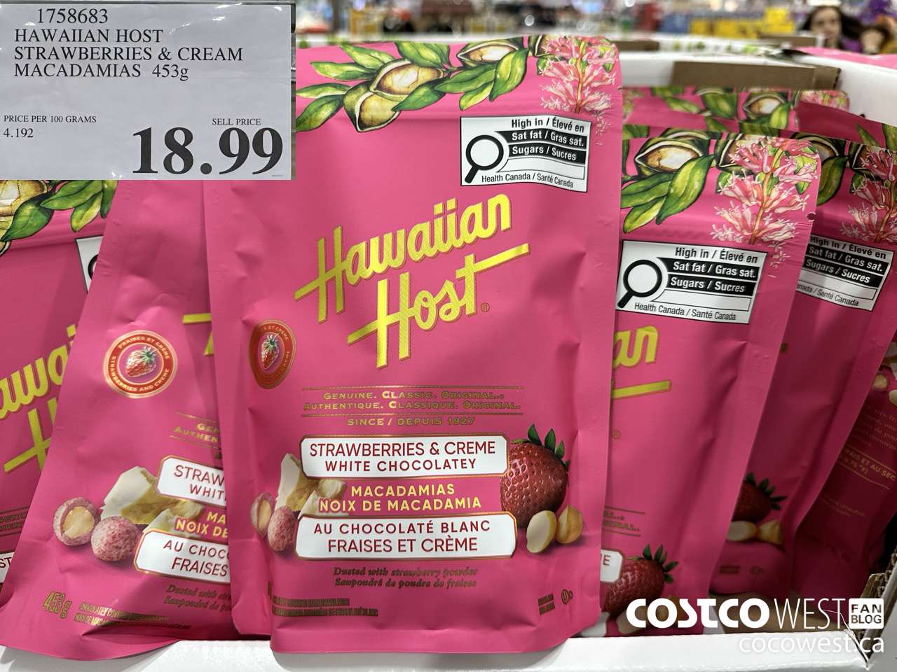 1758683 HAWAIIAN HOST STRAWBERRIES & CREAM MACADAMIAS 453G $18.99