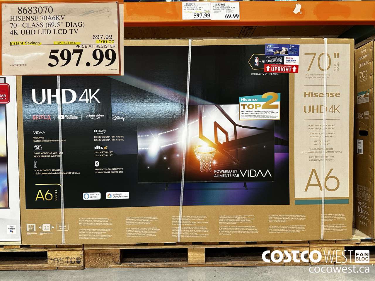 8683070 HISENSE 70A6KV 70