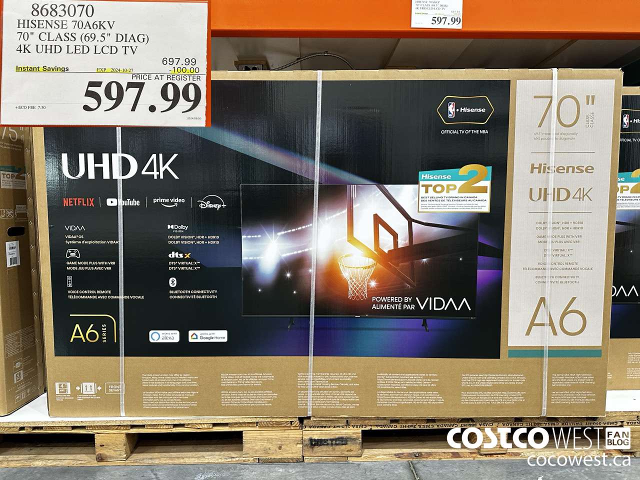 8683070 HISENSE 70A6KV 70