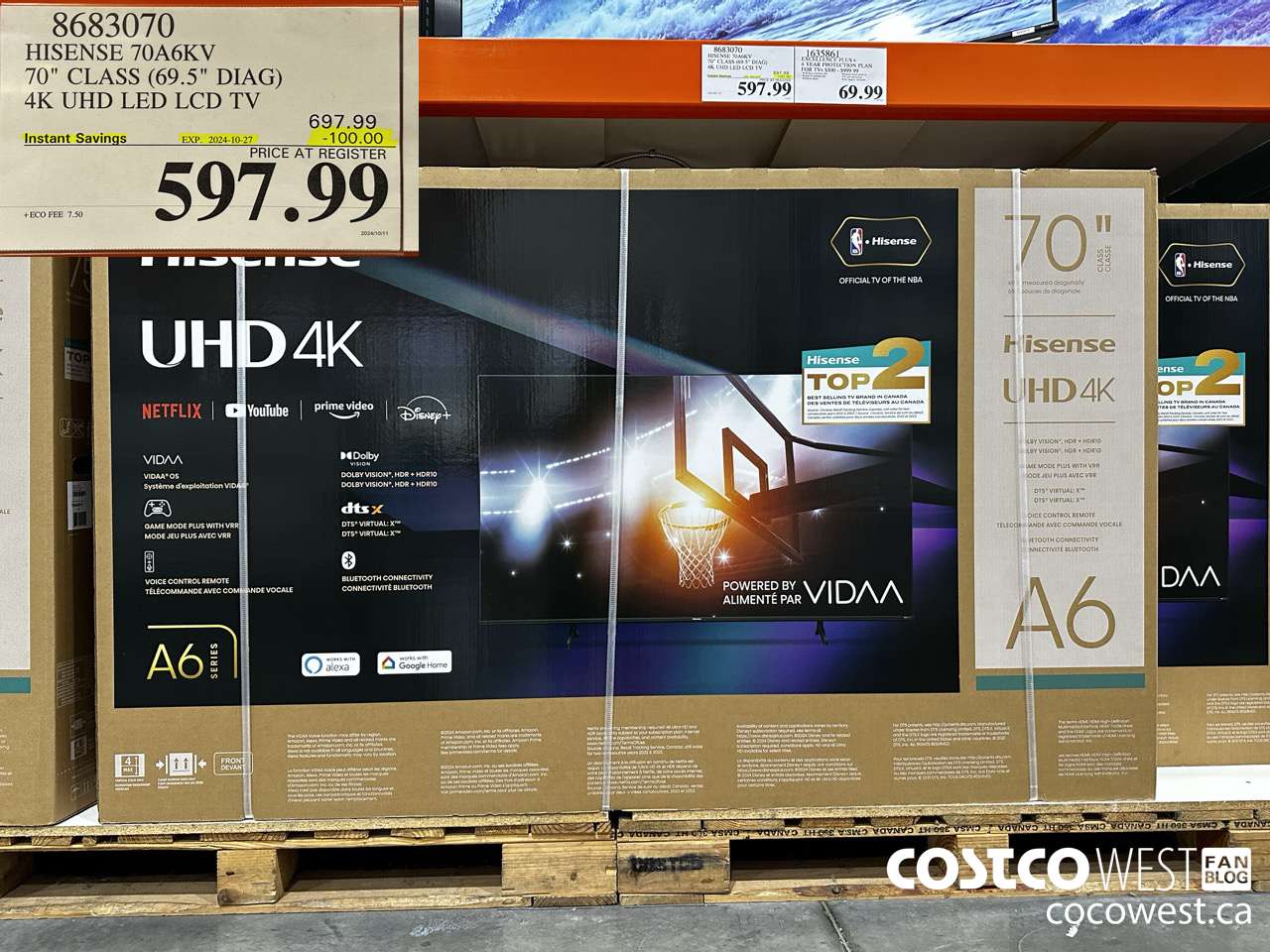 8683070 HISENSE 70A6KV 70