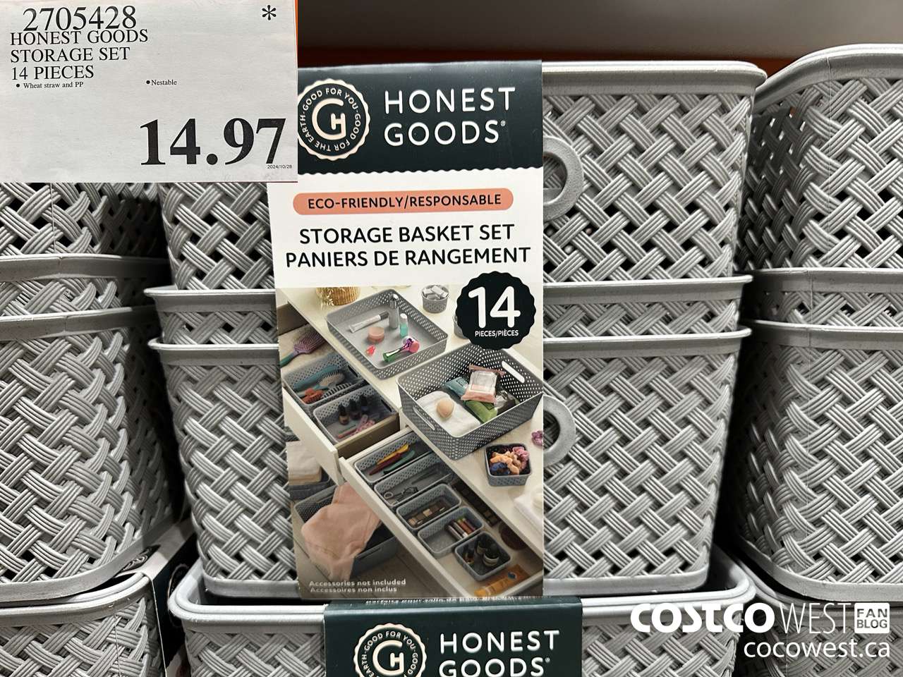 2705428 HONEST GOOD STORAGE SET 14 PIECES $14.97