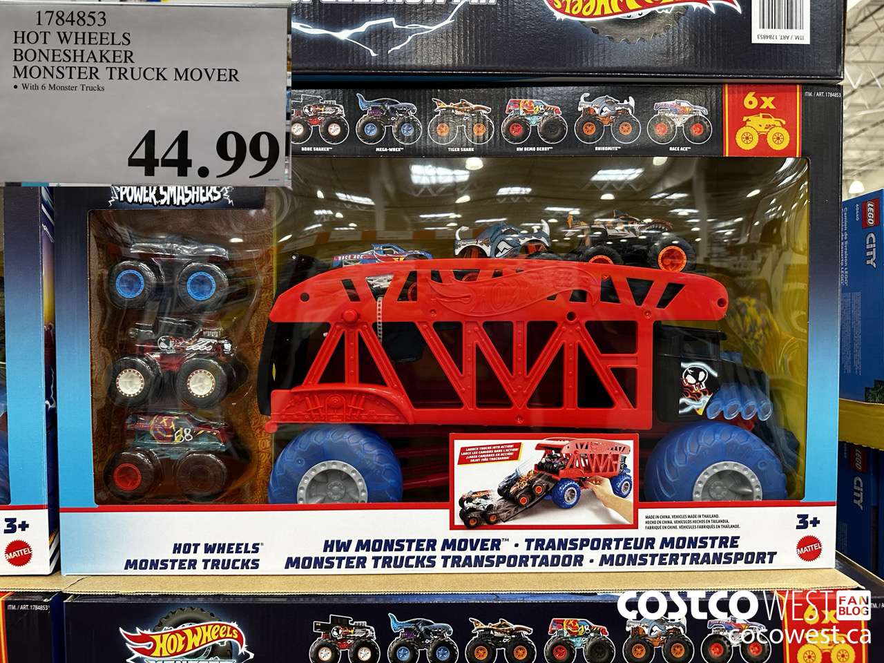 1784853 HOT WHEELS BONESHAKER MONSTER TRUCK MOVER $44.99