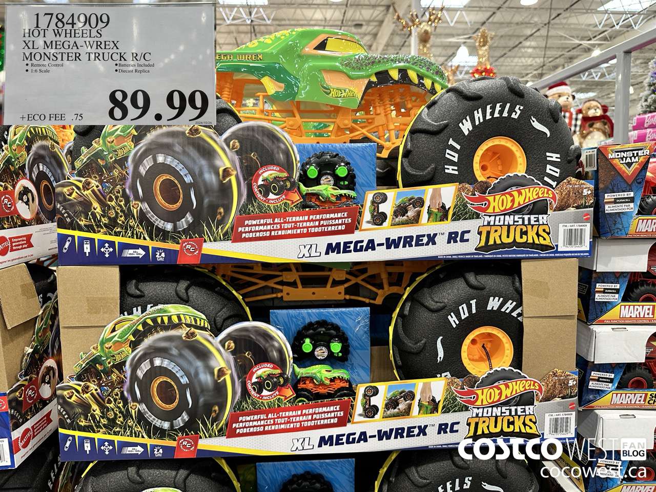 1784909 HOT WHEELS XL MEGA-WREX MONSTER TRUCK R/C $89.99