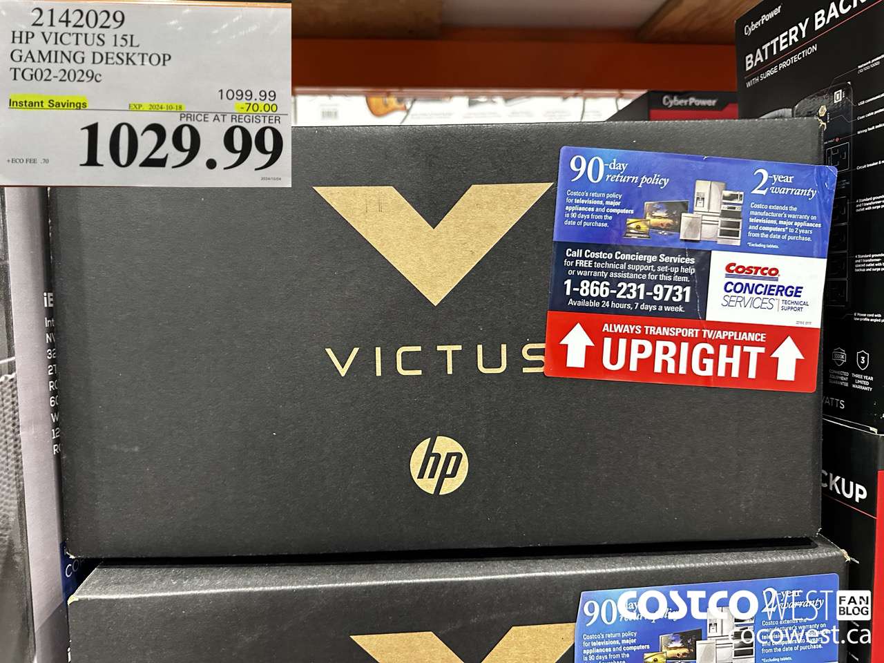 2142029 HP VICTUS 15L GAMING LAPTOP TG02-2029C ($70.00 INSTANT SAVINGS EXPIRES ON 2024-10-18) $1029.99