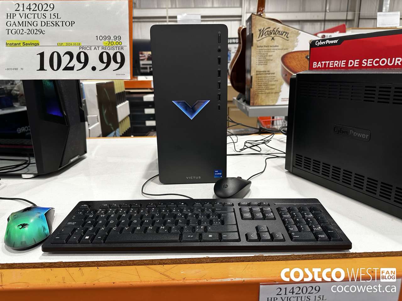 2142029 HP VICTUS 15L GAMING LAPTOP TG02-2029C ($70.00 INSTANT SAVINGS EXPIRES ON 2024-10-18) $1029.99