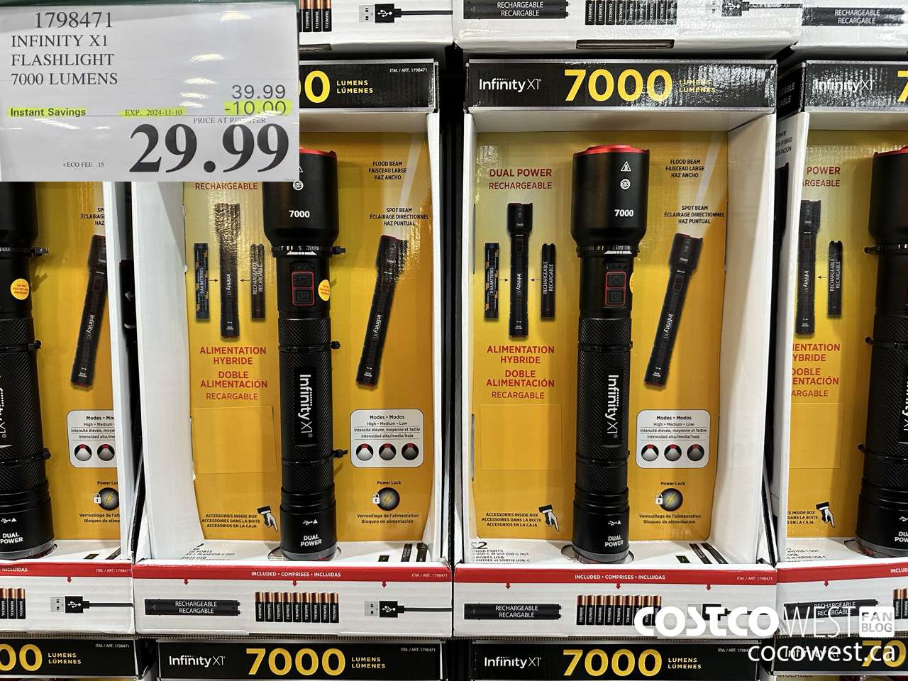 1798471 INFINITY X1 FLASHLIGHT 7000 LUMENS ($10.00 INSTANT SAVINGS EXPIRES ON 2024-11-10) $29.99
