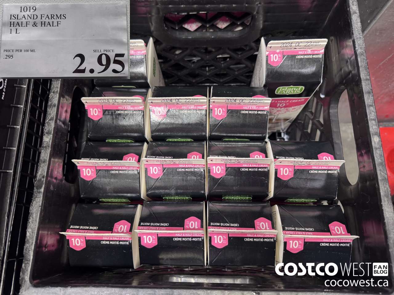 1019 ISLAND FARMS HALF & HALF 1L $2.95