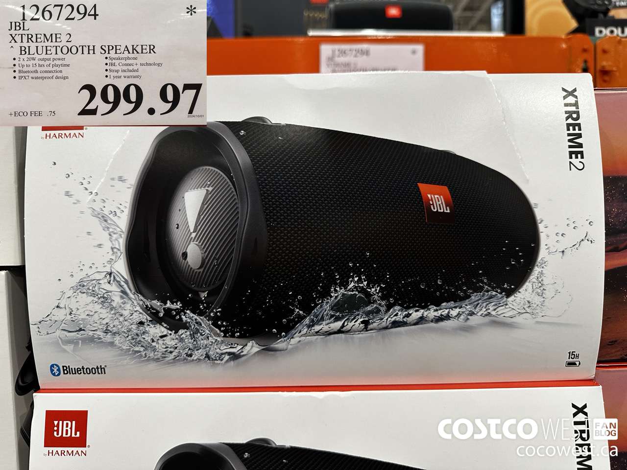 1267294 JBL XTREME 2 BLUETOOTH SPEAKER $299.97