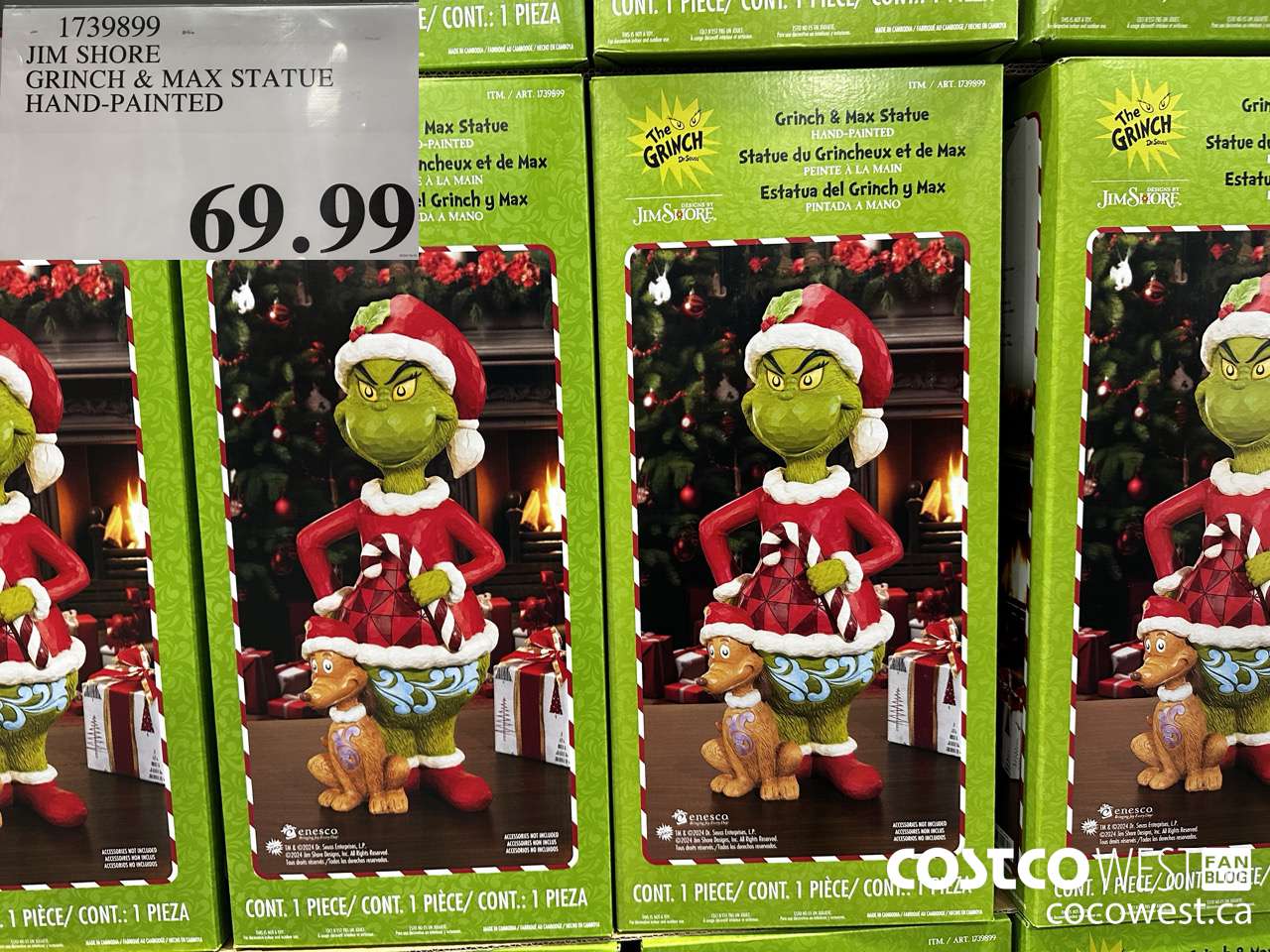 1739899 JIM SHORE GRINCH & MAX STATUE HAND-PAINTED $69.99