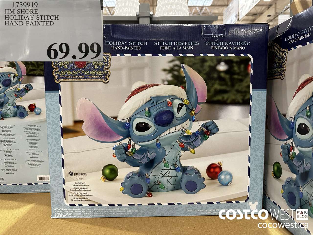 1739919 JIM SHORE HOLIDAY STITCH HAND-PAINTED $69.99