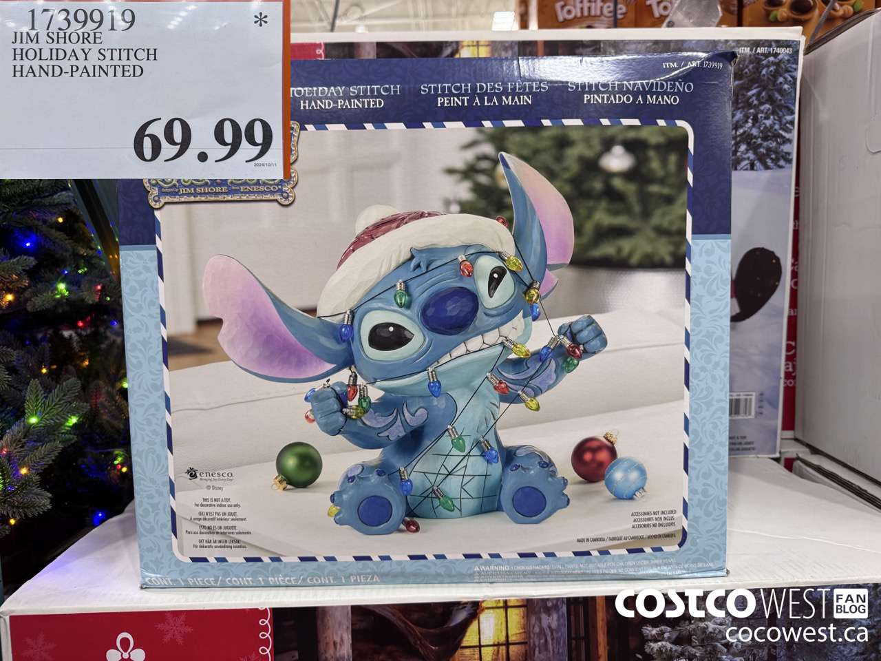1739919 JIM SHORE HOLIDAY STITCH HAND-PAINTED $69.99