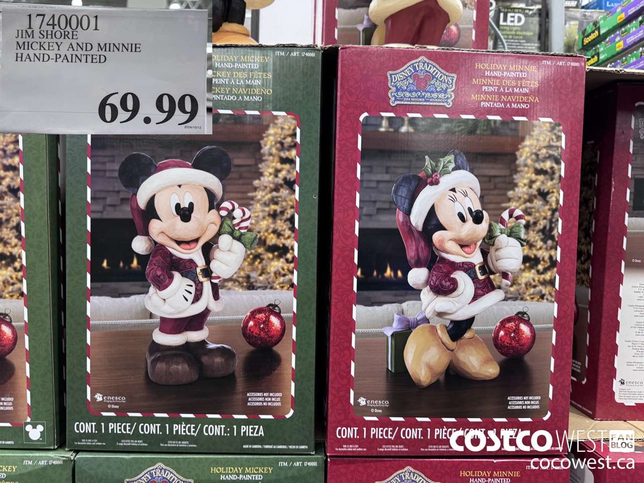 1740001 JIM SHORE MICKEY AND MINNIE HAND-PAINTED $69.99