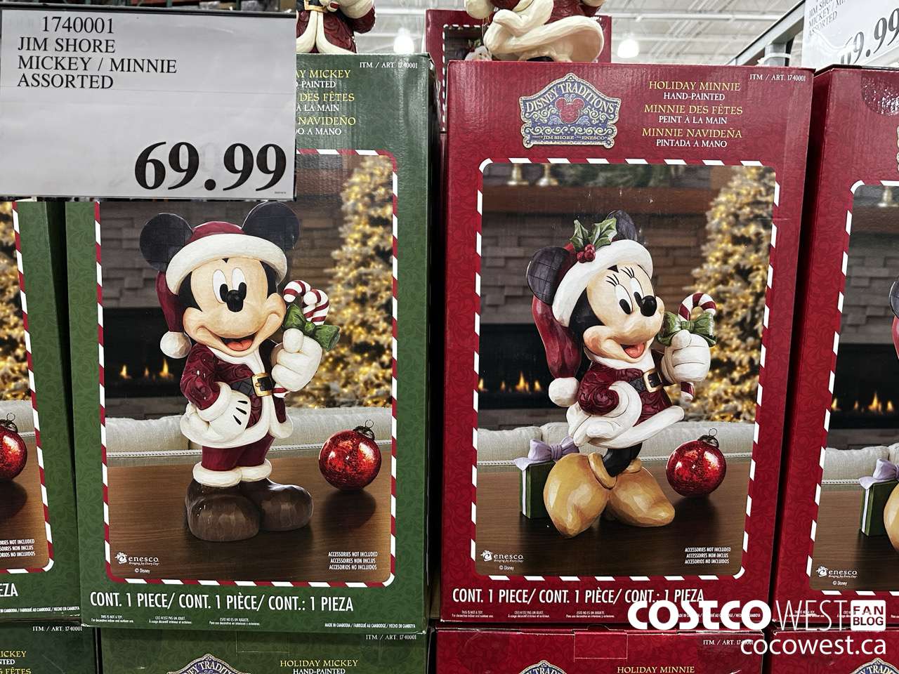 1740001 JIM SHORE MICKEY AND MINNIE HAND-PAINTED $69.99