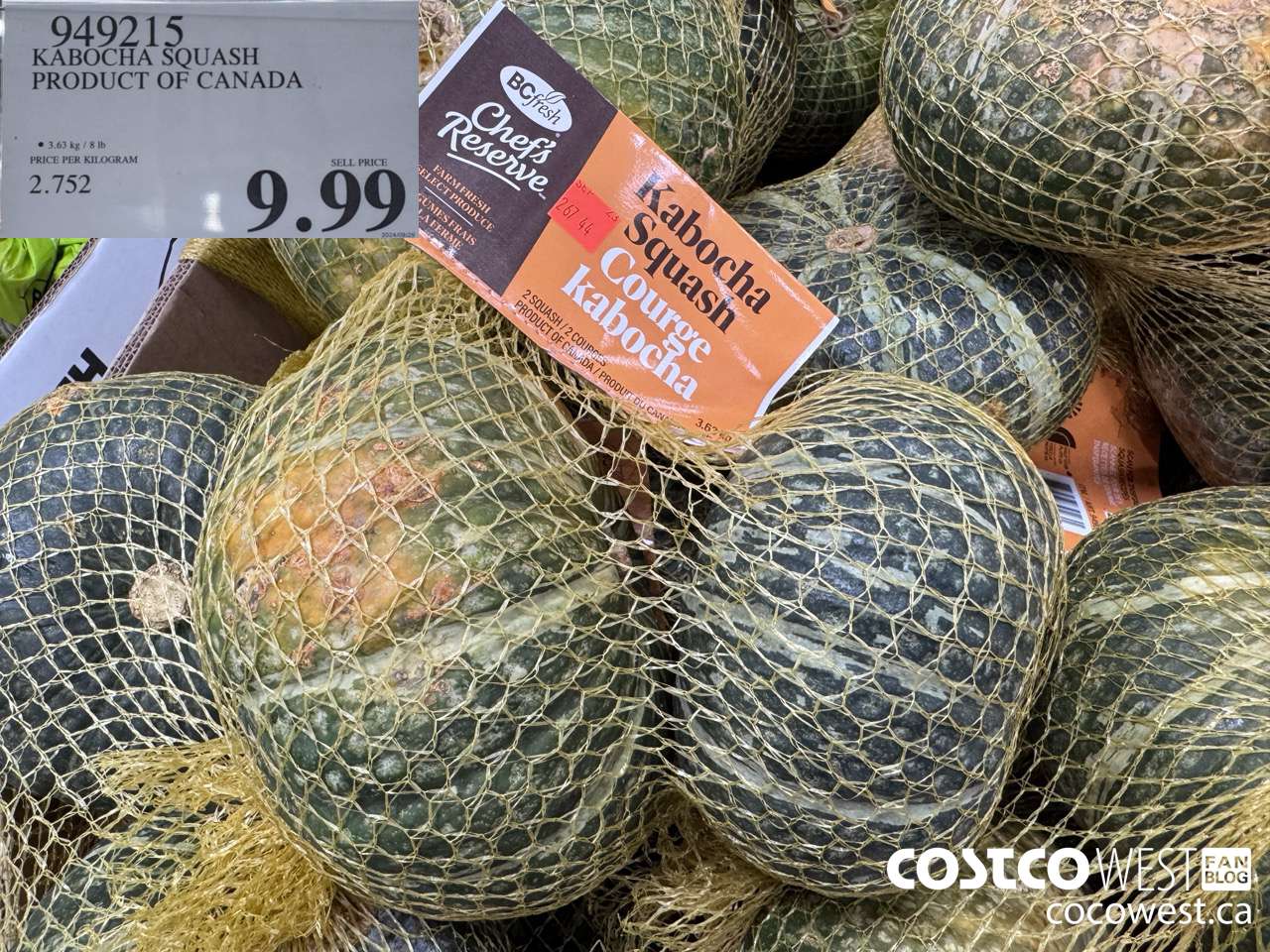 949215 KABOCHA SQUASH PRODUCT OF CANADA $9.99