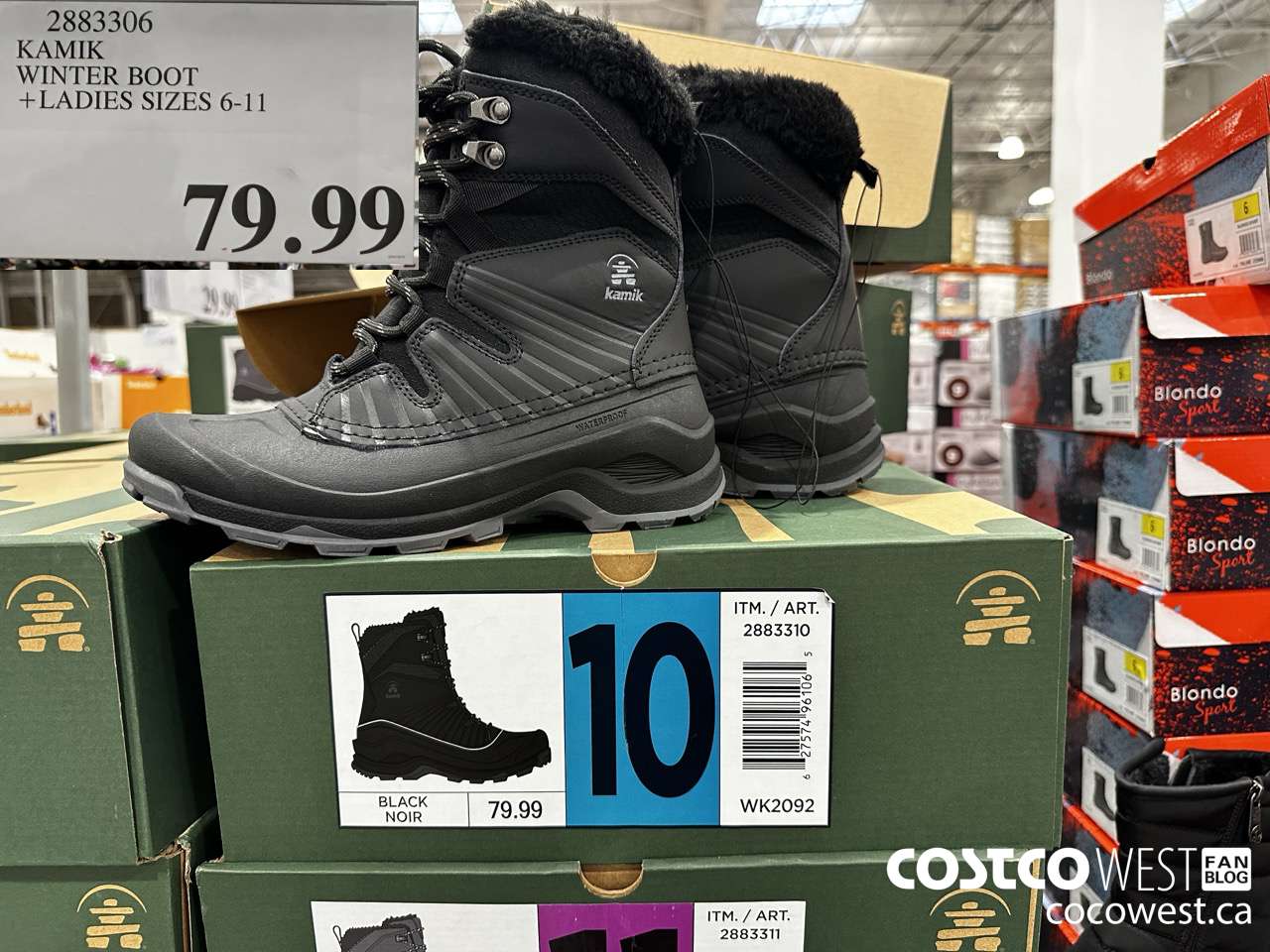 2883306 KAMIK WINTER BOOT LADIES SIZES 6-11 $79.99