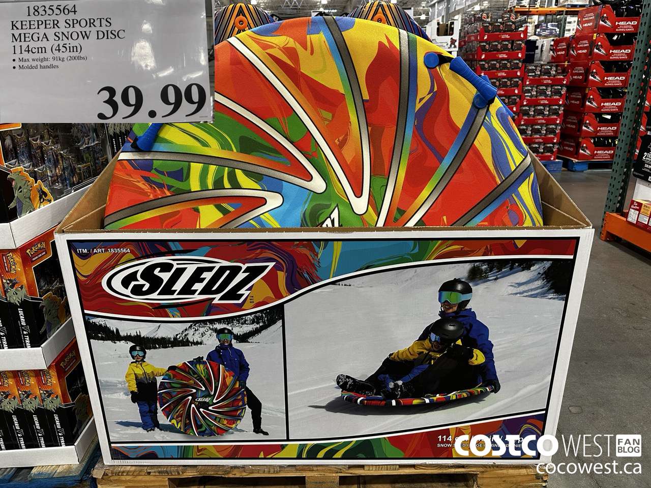 1835564 KEEPER SPORTS MEGA SNOW DISC 114CM (45IN) $39.99