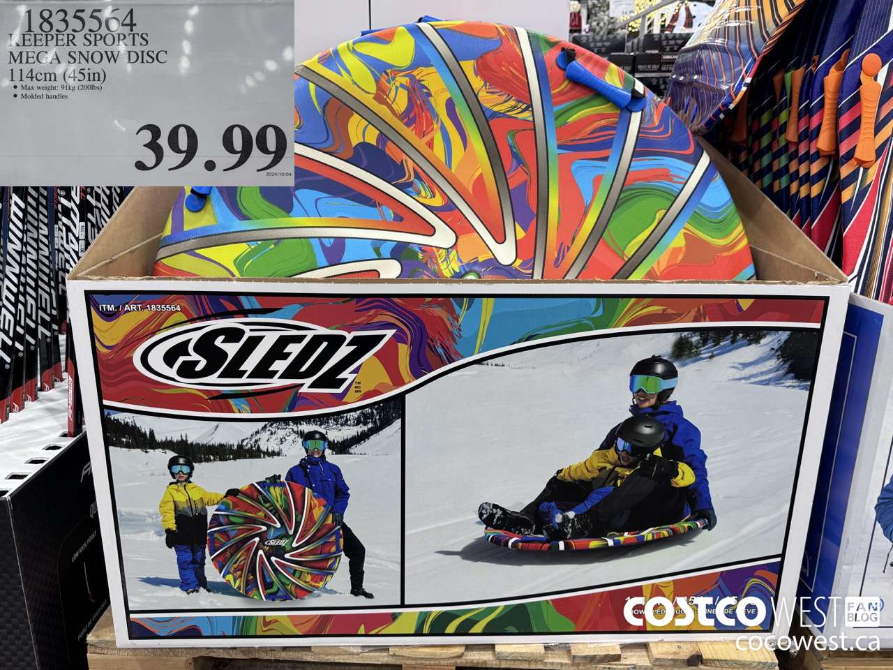 1835564 KEEPER SPORTS MEGA SNOW DISC 114CM (45IN) $39.99