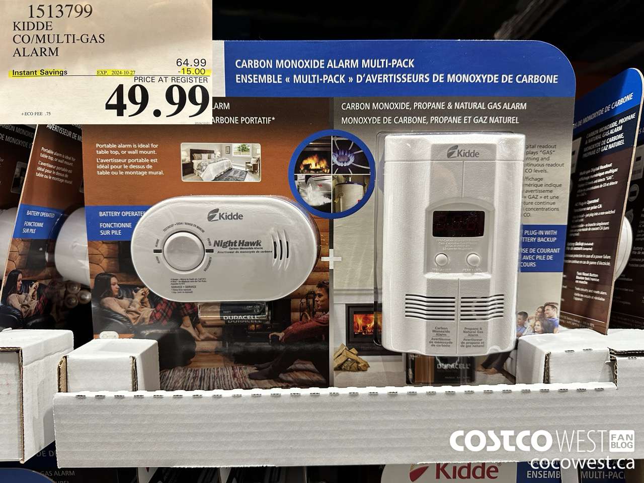 1513799 KIDDE CO/MULTI-GAS ALARM ($15.00 INSTANT SAVINGS EXPIRES ON 2024-10-27) $49.99