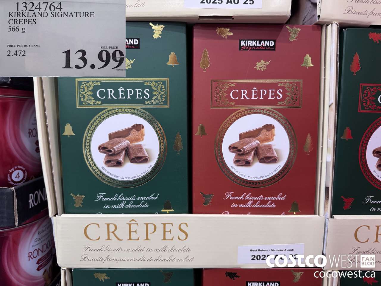 1324764 KIRKLAND SIGNATURE CHOCOLATE CREPES 566 G $13.99