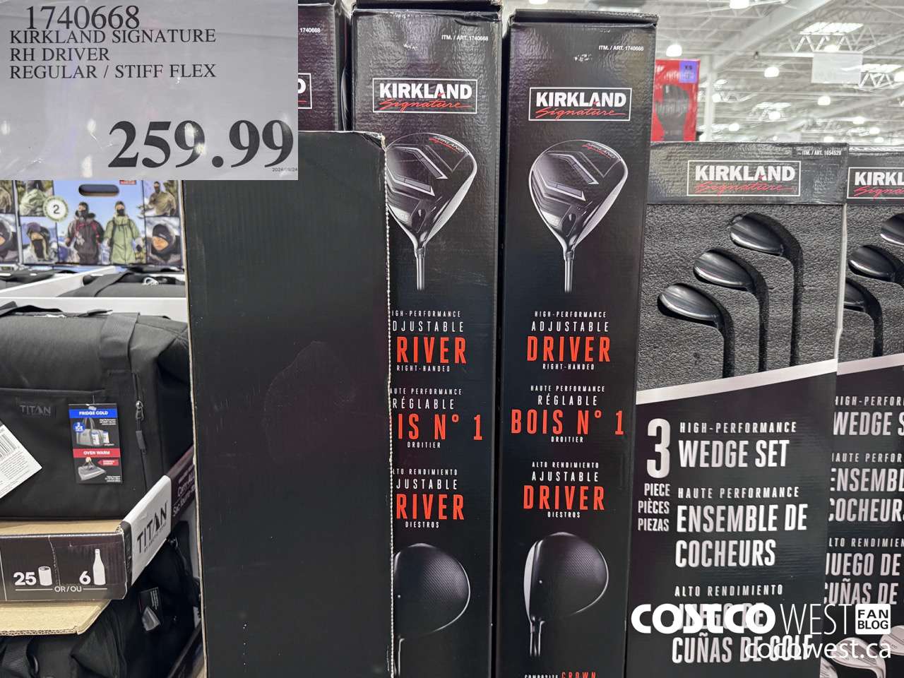 1740668 KIRKLAND SIGNATURE RH DRIVER REGULAR/STIFF FLEX $259.99