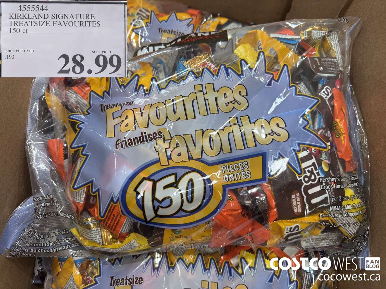 4555544 KIRKLAND SIGNATURE TREATSIZE FAVOURITES 150CT $28.99