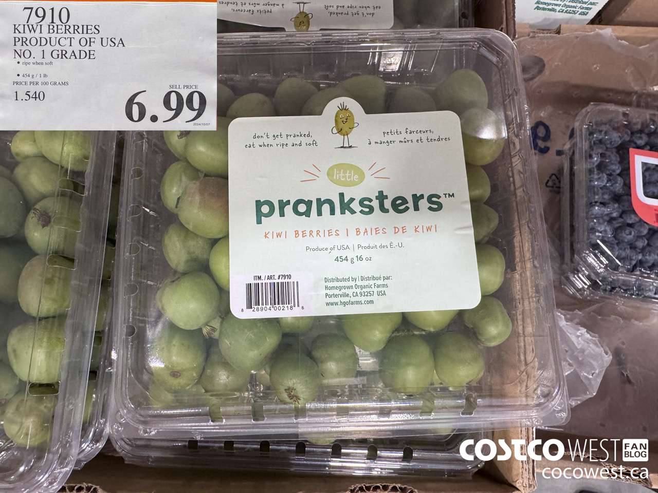 7910 KIWI BERRIES PRODUCT OF USA NO. 1 GRADE $6.99