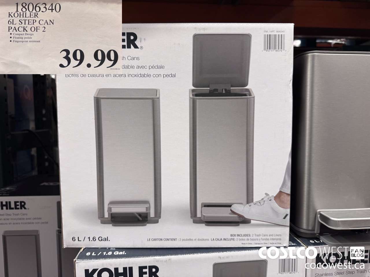 1806340 KOHLER 6L STEP AN PACK OF 2 $39.99