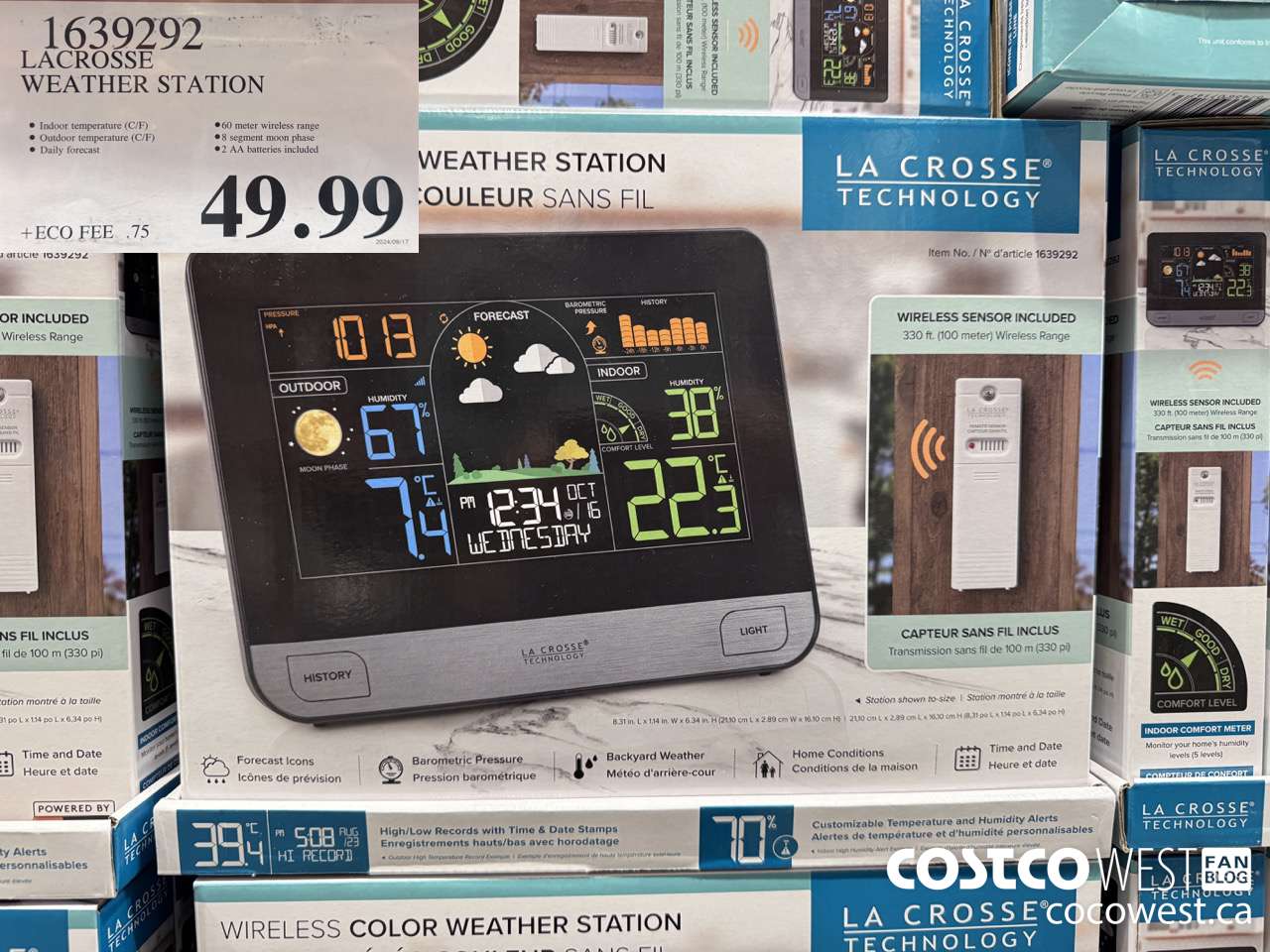 1639292 LACROSSE WEATHER STATION $49.99