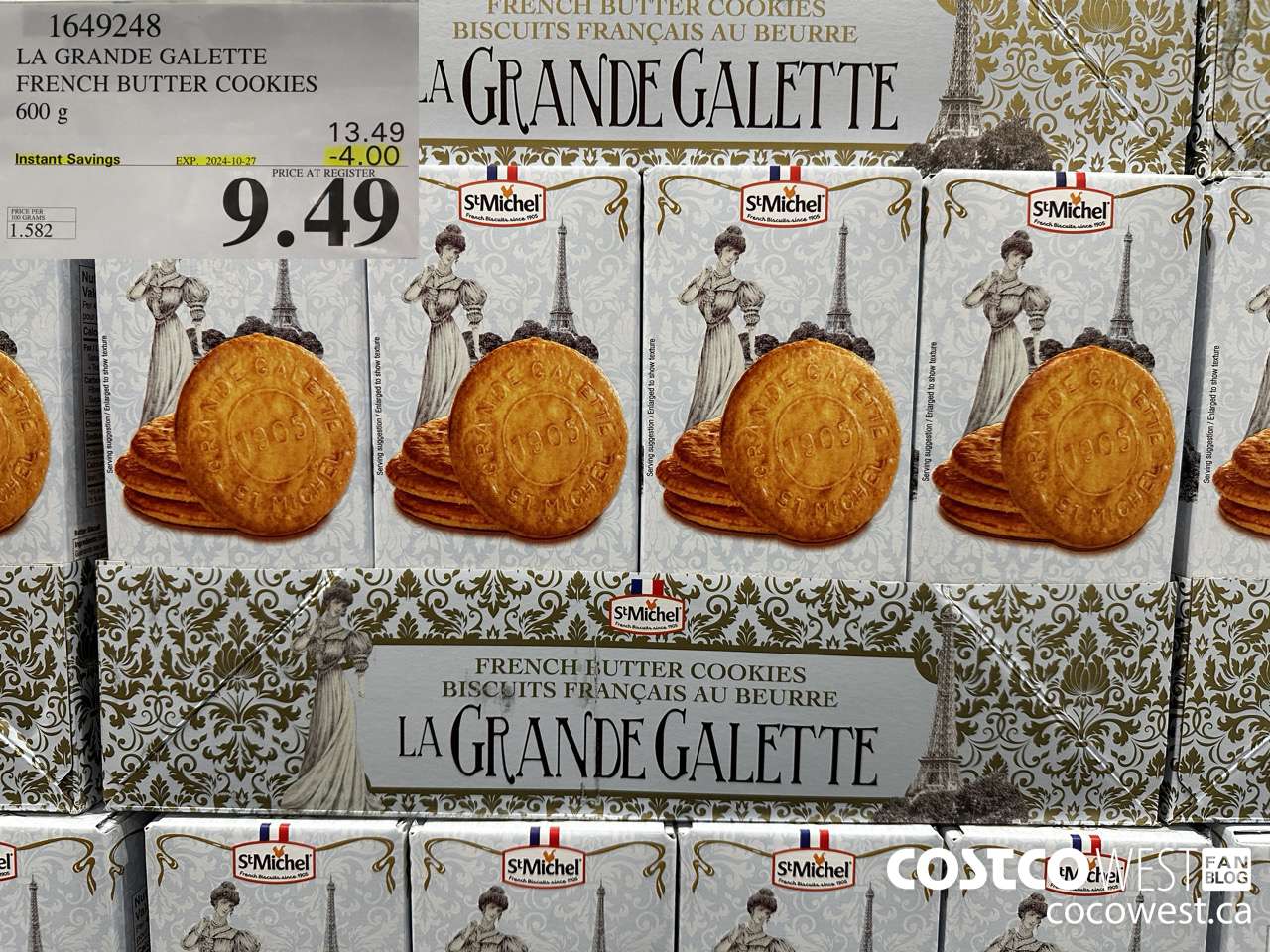 1649248 LA GRANDE GALETTE FRENCH BUTTER COOKIES 600G ($4.00 INSTANT SAVINGS EXPIRES ON 2024-10-27) $9.49