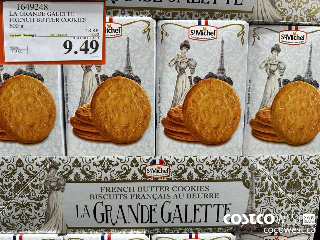 1649248 LA GRANDE GALETTE FRENCH BUTTER COOKIES 600G ($4.00 INSTANT SAVINGS EXPIRES ON 2024-10-27) $9.49