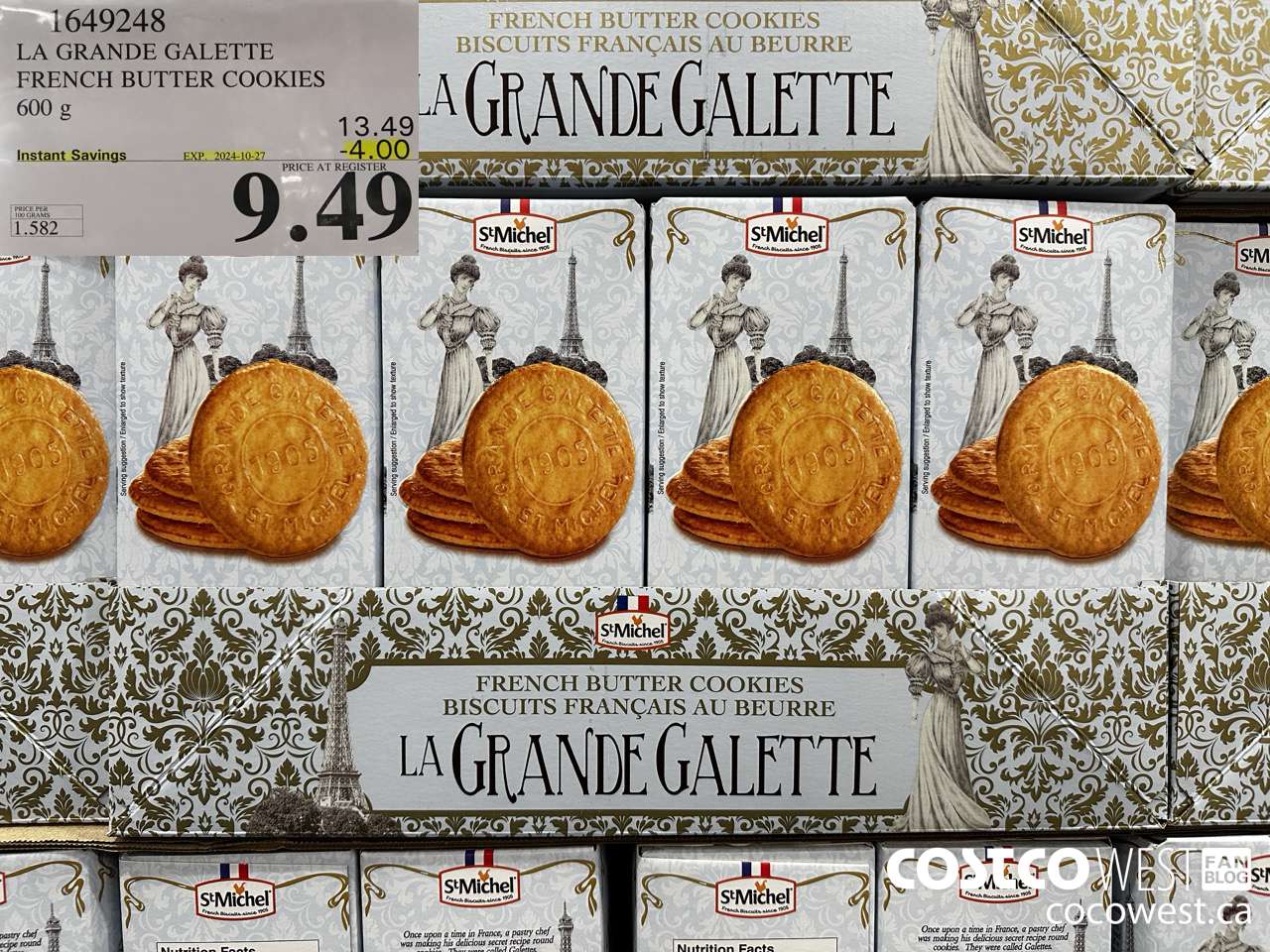 1649248 LA GRANDE GALETTE FRENCH BUTTER COOKIES 600G ($4.00 INSTANT SAVINGS EXPIRES ON 2024-10-27) $9.49