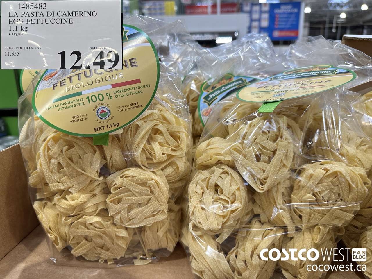 1485483 LA PASTA DI CAMERINO EGG FETTUCINE 1.1KG $12.49