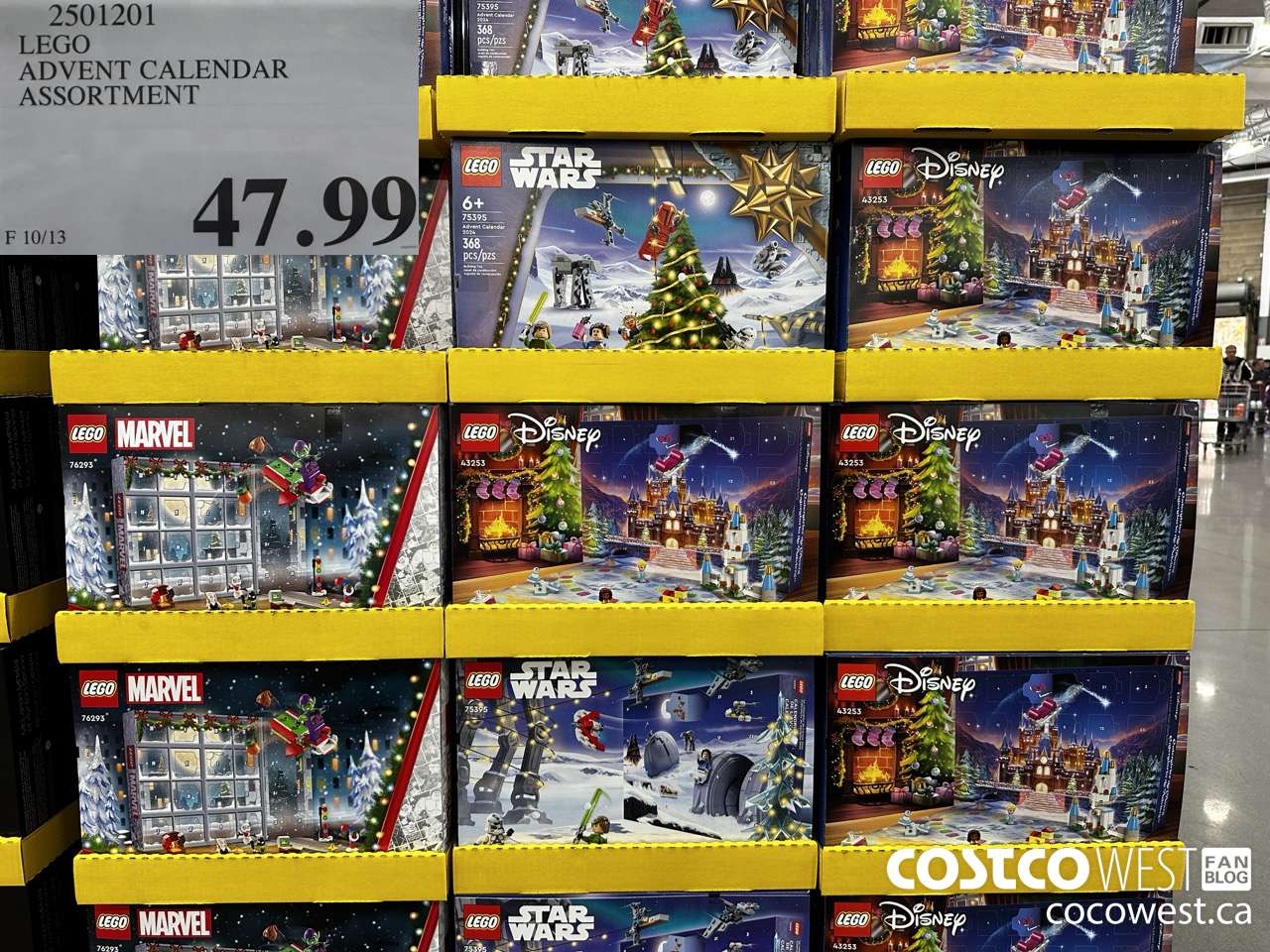 2501201 LEGO ADVENT CALENDAR ASSORTMENT $47.99