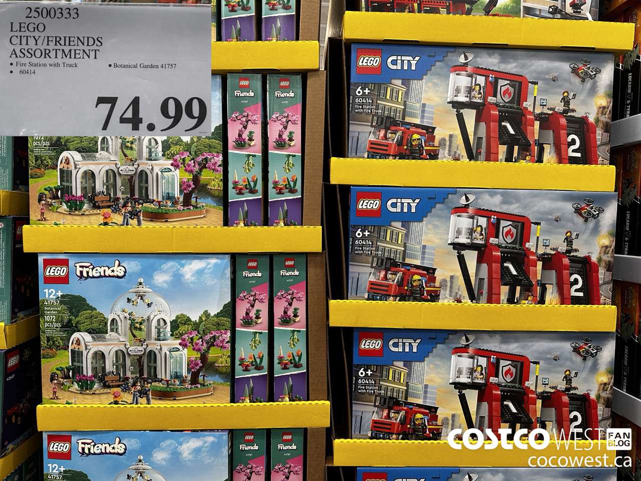 2500333 LEGO CITY/FRIENDS ASSORTMENT $74.99