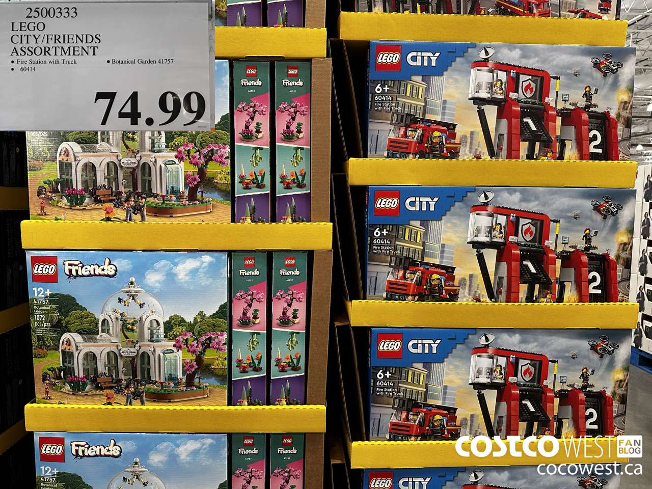 2500333 LEGO CITY/FRIENDS ASSORTMENT $74.99