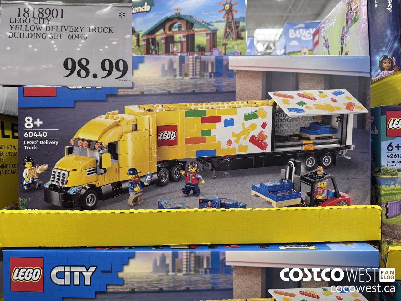 1818901 LEGO CITY YELLOW DELIVERY TRUCK BUILDING SET 60440 $98.99