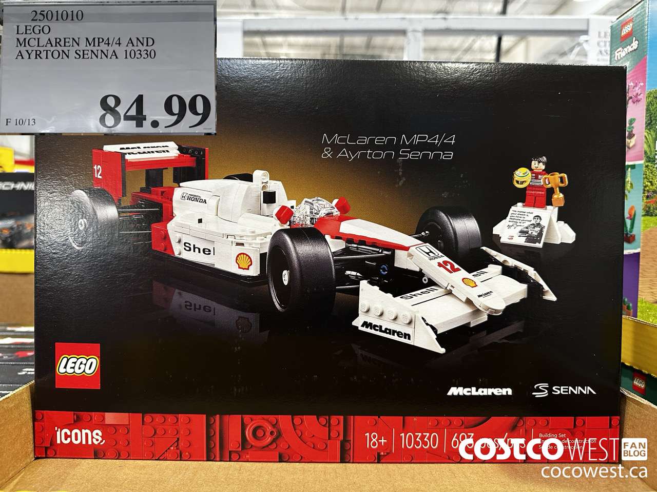 2501010 LEGO MCLAREN MP4/4 AND AYRTON SENNA 10330 $84.99