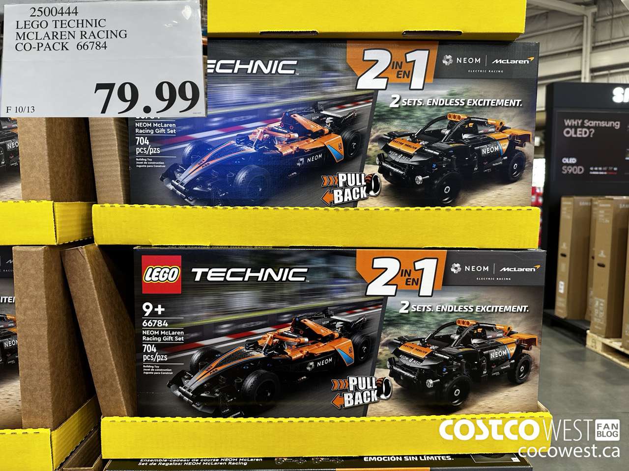 2500444 LEGO TECHNIC MCLAREN RACING CO-PACK 66784 $79.99