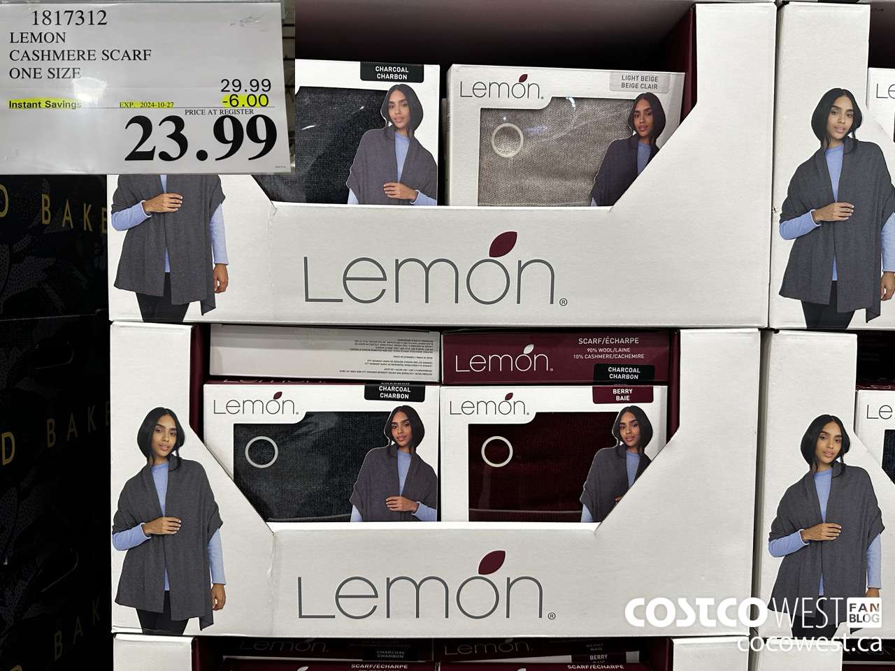 1817312 LEMON SCARF ONE SIZE ($6.00 INSTANT SAVINGS EXPIRES ON 2024-10-26) $23.99