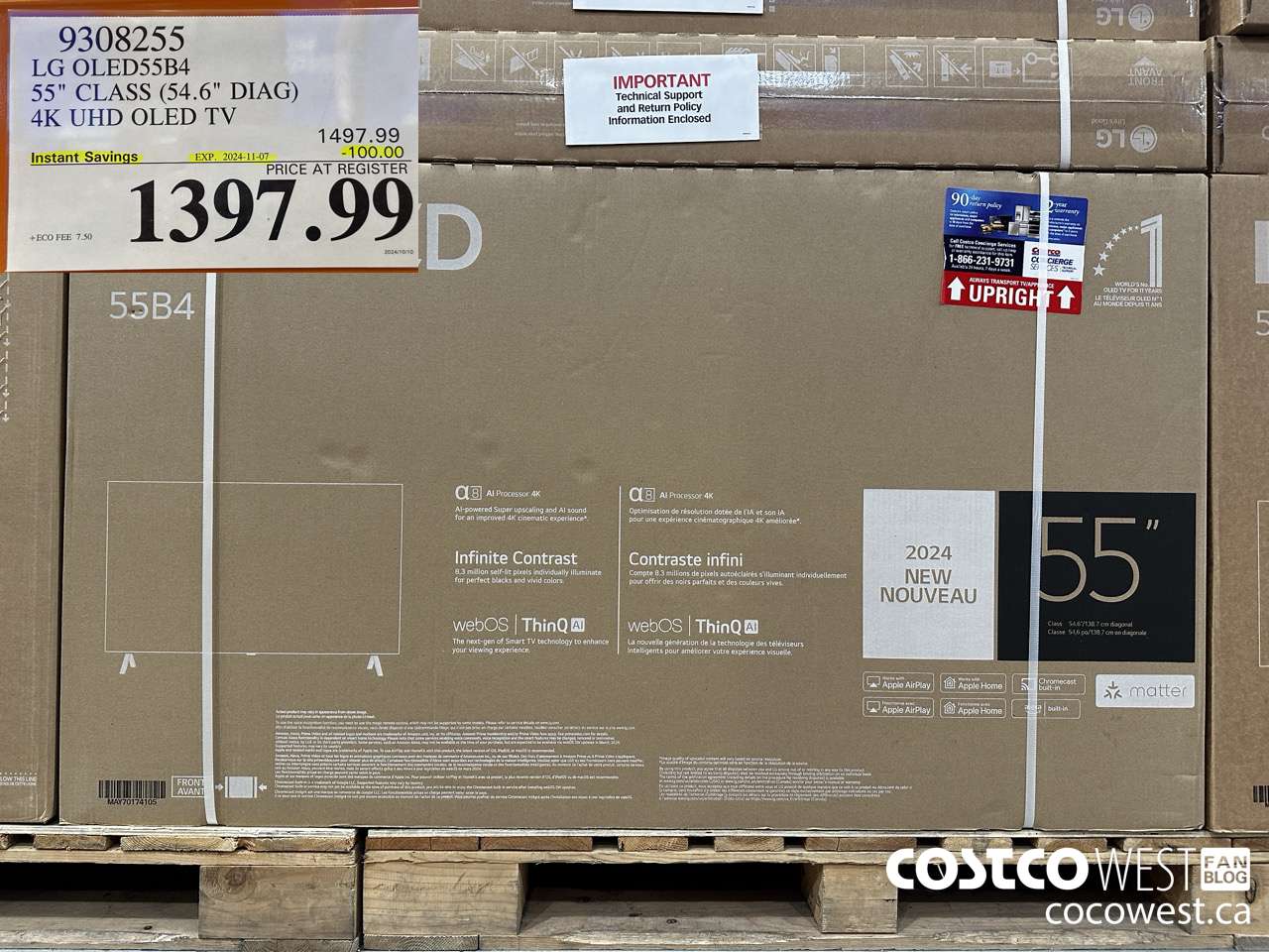 9308255 LG OLED55B4 55