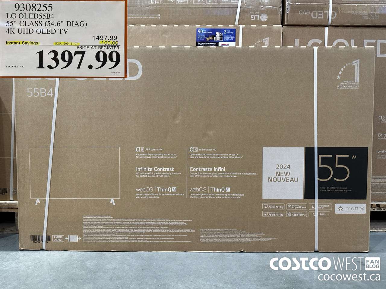 9308255 LG OLED55B4 55