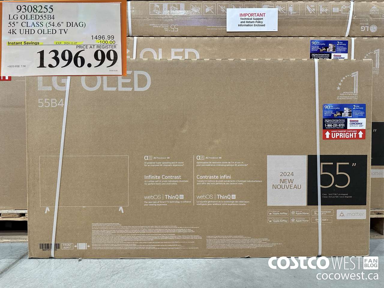 9308255 LG OLED55B4 55