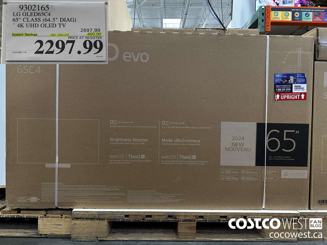 9302165 LG OLED65C4 65