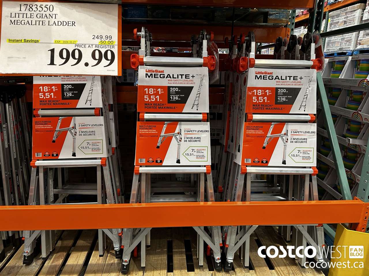 1783550 LITTLE GIANT MEGALITE LADDER ($50.00 INSTANT SAVINGS EXPIRES ON 2024-10-27) $199.99